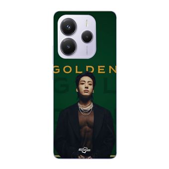 Capa Maniacase para Xiaomi Redmi Note 14 5G | álbum 2024 dourado jungkook BTS - 1