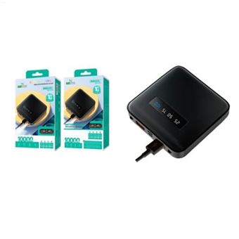 Power Bank Wireless Portátil New Science Model 812 | 10000 mAH, 10W - Preto - 1