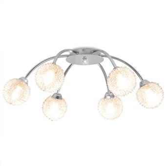 Candeeiro de Teto vidaXL com 6 Lâmpadas LED G9 240 W - 1