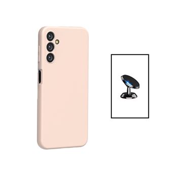 Kit Gift4Me Suporte Magnético + Capa Proteção Traseira Silicone para Samsung Galaxy A14 5G - Rosa - 1