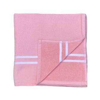 Toalha Felpuda LE COMPTOIR DE LA PLAGE Waffle Candy | 90x170 cm | 355g/m² | Rosa - 1