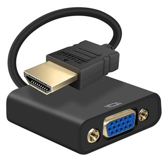 Adaptador HDMI macho para VGA fêmea Avizar | Qualidade imagem HD1080p | Compacto | 20cm | Preto - 1
