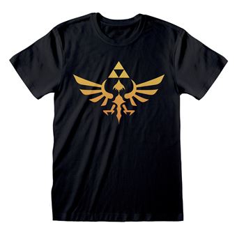 Camisola de Manga Curta The Legend of Zelda Hyrule Logo | XL - Preto - 1