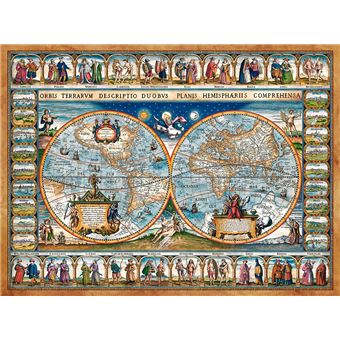Puzzle Castorland Mapas Map of the world, 1639 | 2000 Peças - 1