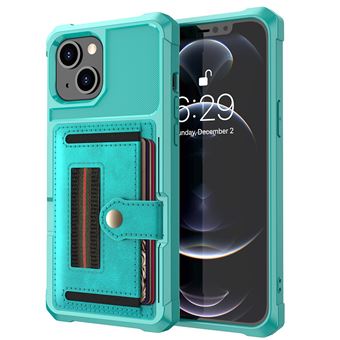 Capa e Tpu + Pu magunivers com Ranhura para Cartão e Tira elástica para Os dedos Verde para Iphone 13 Mini 5.4'' - 1