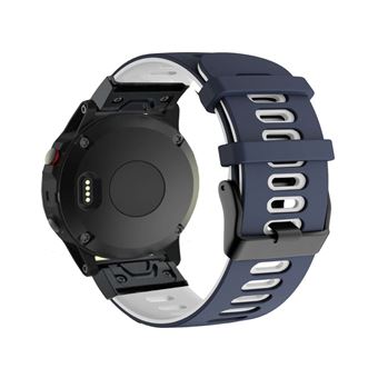 Bracelete Outdoor Antiimpacto para Garmin tactix Charlie | Azul escuro e Branco - 1