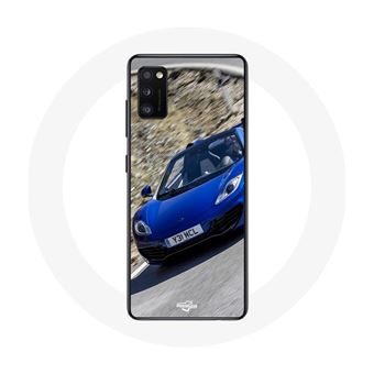 Capa Maniacase para Oppo A16 Fórmula 1 Mclaren Carro Azul - 1