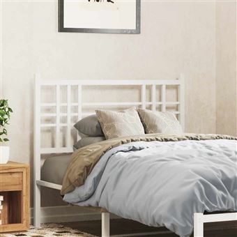 Cabeceira de substituição vidaXL | 100 cm | metal branco - 1