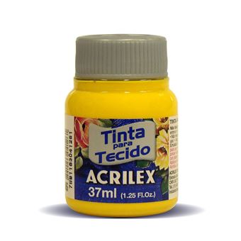 Tinta Acrilex Fosca para Tecido 04140/505 | 37ml - Amarelo Ouro - 1