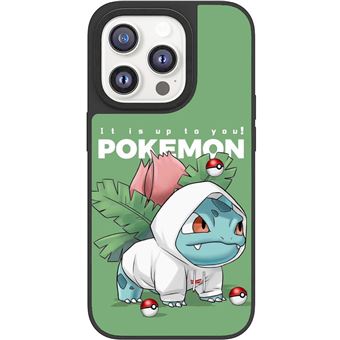 Capa de silicone Nizzoe MagSafe para iPhone 15 PRO MAX - Pokémon Bulbasaur - 1