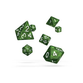 Dice RPG Set Marble Oakie Doakie Verde - 1