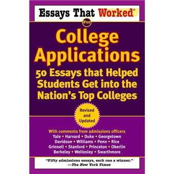 Essays that Worked for College Applications - 1