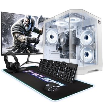 Computador Gaming Completo Vibox I-519 | 22" Monitor | Ryzen 3 3200G 4,0 GHz | Radeon Vega 8 | 16 GB RAM | 1 TB SSD | Linux | WiFi - 1