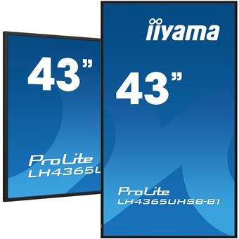 Ecrã de Sinalização iiyama LH4365UHSB-B1 | LED | 4K UHD | 42,5'' | 108 cm - 1