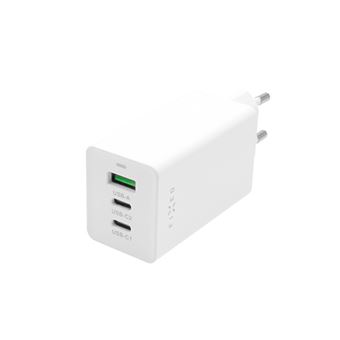 Carregador Viagem Fixed GaN | 2 x USB-C + USB 65W - Branco - 1