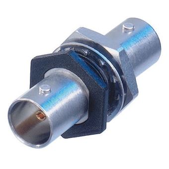 conector Neutrik NBB75FI  BNC Preto, Prateado - 1
