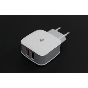 Carregador  One+ 2.4A 220V para Huawei Honor 10 Branco - 1