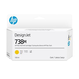 Cabeça de Impressão HP 738M 130-ml Yellow DesignJet Ink Cartridge - 1