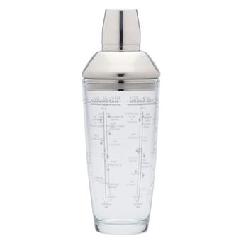 Cocktail Shaker em Vidro Kitchen Craft Boston KCBCBOSTON - 700ml - Transparente - 1