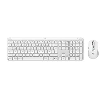 Teclado Wireless + Rato Logitech Signature Slim Combo MK950 | Idioma: Alemão | Branco - 1