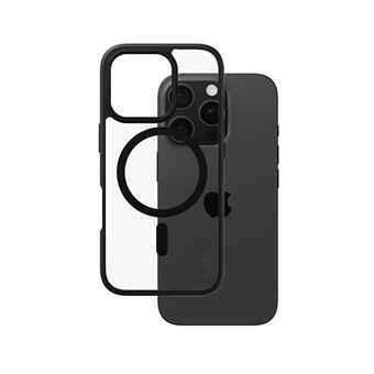 Capa para Telemóvel PanzerGlass CARE™ by PanzerGlass® Urban Combat Case Transparent w. Black Frame & MagSafe iPhone 16 Pro | Preto - 1