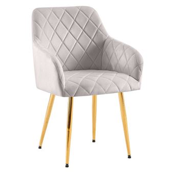 Cadeira Dudeco Bilbau Gold | Cinzento claro - 1