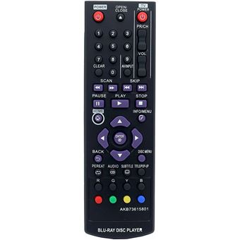 Comando Remoto Orysin AKB73615801 Para LG Blu-Ray DVD Player BP125 BP200 BP320 BD550 BD560 BD570 BD620 BD660 BD670 BP220N - 1
