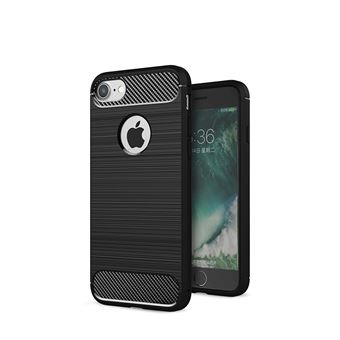 Capa Carbon Gel TPU Carbono Multi4you para Apple iPhone 7 / 8 - Preto - 1