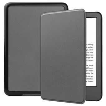 Capa PU cor sólida, função de suspensão/despertar automático, anti-riscos Magunivers para Amazon Kindle Paperwhite 11th Gen (2022) - cinza - 1