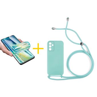 Pack 1 x Película de Hidrogel + Capa skyhe para Samsung Galaxy S25 5G | Gel Rope | Verde-Água - 1