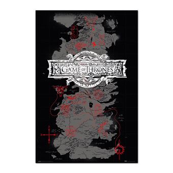 Cartaz Game of Thrones - Mapa - 1