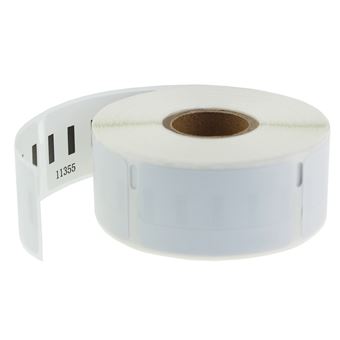 Etiqueta Inkolor® para Substituir Dymo 11355 | Preto Branco Auto Colante - 1