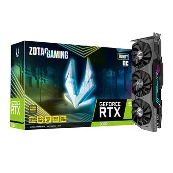 Placa de Vídeo Zotac GAMING GeForce RTX 3080 Trinity OC LHR 12GB | Preto - 1