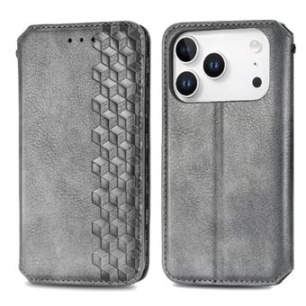 Capa ZURSANA para iPhone 17 Pro Max | Textura de Fibra | Função de Suporte | Bloqueio RFID | Castanho - 1
