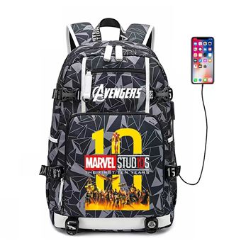 Mochila Escolar DreamWorks | The Avengers | 30x 15 x 47 cm | Cinza 2224 - 1