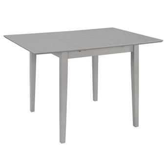 Mesa de Jantar vidaXL Extensível (80-120)X80X74 cm MDF Cinzento - 1