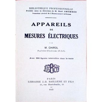 Appareils de mesures électriques. - 1