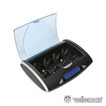 Carregador/Descarregador Velleman Rápido para Baterías Ni-Mh - 1