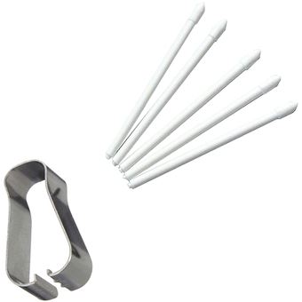 Kit HOLAMUNDO | 5 Pontas / Tip Reposição + Removedor para S-Pen para Samsung Galaxy Note 8 - Branco - 1
