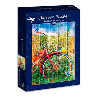 Puzzle BLUEBIRD 70300-P Bluebirds on a Bicycle | 1000 Peças - 1
