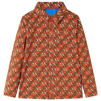 Camisa para criança | vidaXL | cor ferrugem-claro 92 | 1,5 a 2 anos - 1