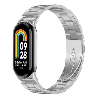 Bracelete Aço Stainless Lux + Ferramenta PHONECARE para Xiaomi Smart Band 10 | Cinza - 1