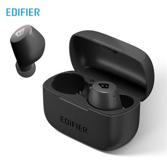 Mini Auriculares Bluetooth 5.0 EDIFIER W3 DSP Pro | Wireless | APTX | IPX5 | 32H | CVC8.0 - Preto - 1