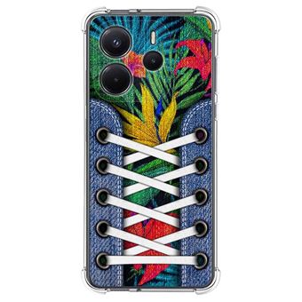 Capa TUMUNDOSMARTPHONE de silicone à prova de choque para Xiaomi Redmi Note 14 4G Sneakers Design 12 Desenhos - 1