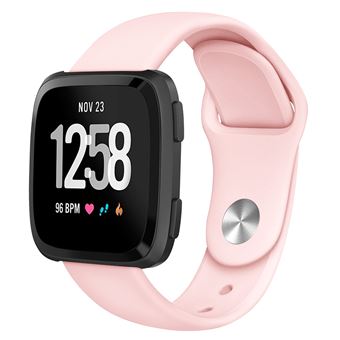 Pulseira de Silicone Substituição WISETONY para Fitbit Versa Rosa claro - 1