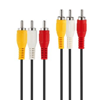 Cabo 3 RCA M para 3 RCA M 3M SANDA SD-7217 | Preto - 1