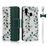 Capa Magunivers PU + TPU Impressão Padrão Verde Escuro para Samsung Galaxy A40_0