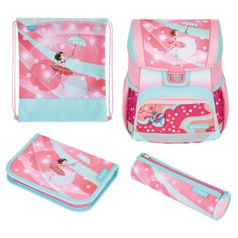 Conjunto de Mochilas Escolares Herlitz Loop Plus Ballet Love | Azul, Rosa - 1
