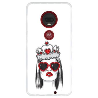 Capa Hapdey para Motorola Moto G7 - G7 Plus Design Rainha de Copas em Silicone Flexível e TPU - 1