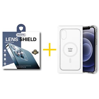 Pack 1 x Película de Câmara + Capa Accetel para Apple iPhone 14 Pro Max Compatível com Magsafe Magnetic - Transparente Clear - 1